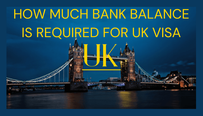 Read more about the article How Much Bank Balance is Required for Uk Visa?