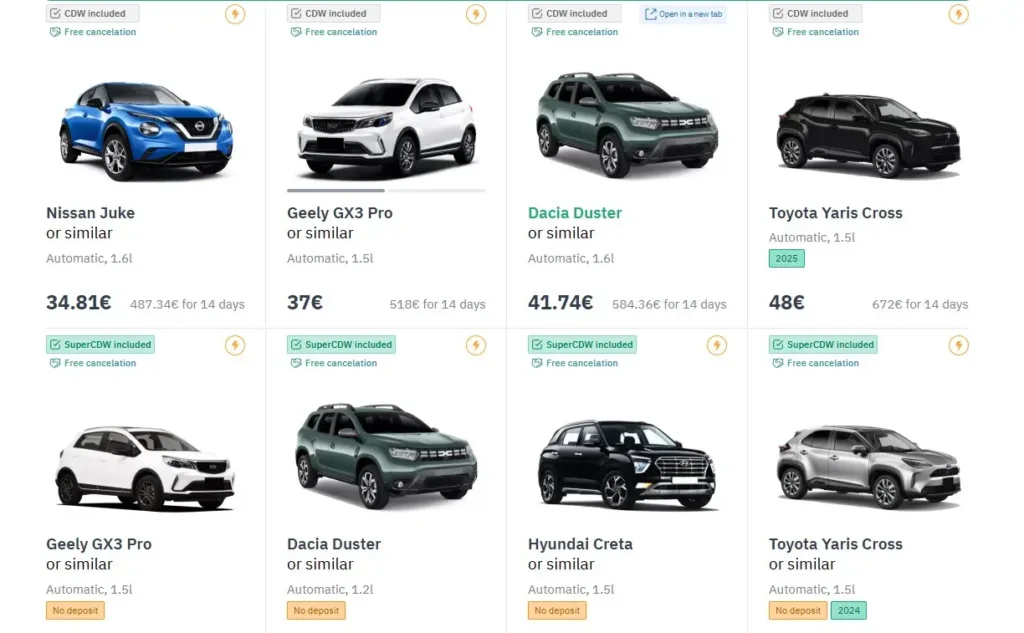Cost of Hiring a Car in Morocco