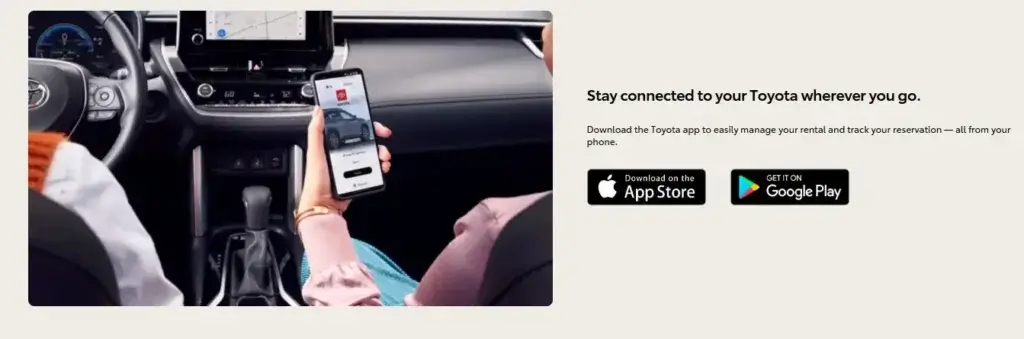 Stay connected to your Toyota wherever you go.