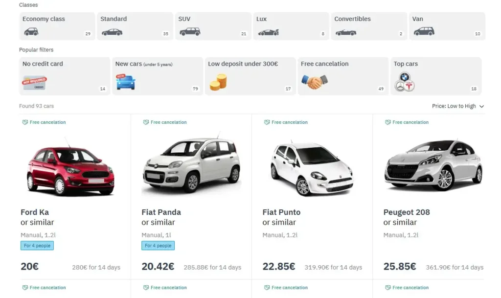 Types of Vehicles Available in Europe