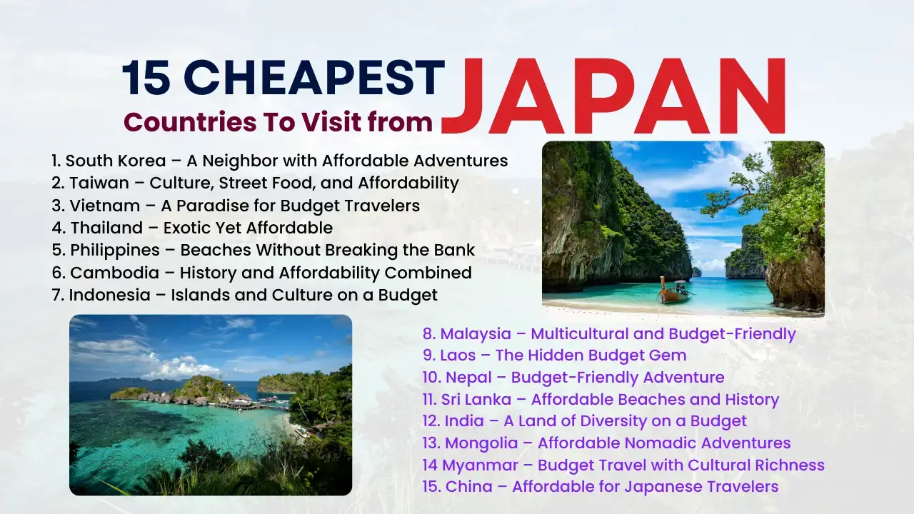 You are currently viewing 15 Cheapest Countries to Visit from Japan in 2025 | Budget Travel Destinations