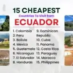 15 Cheapest Countries to Visit from Ecuador
