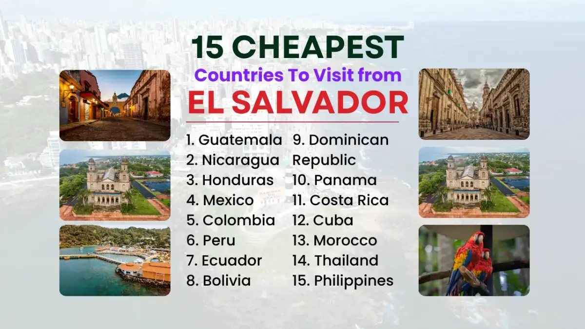15 Cheapest Countries to Visit from El Salvador