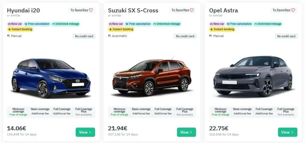 Car rental in Austria