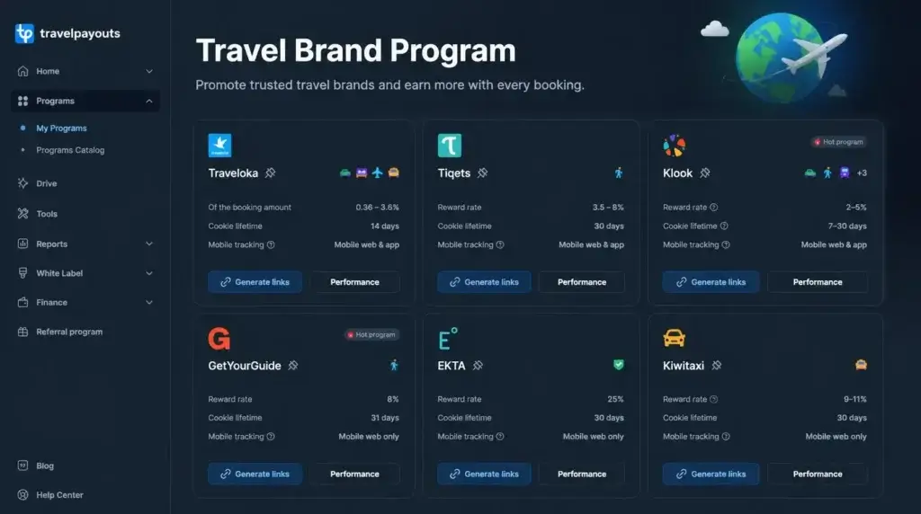 travel brand program